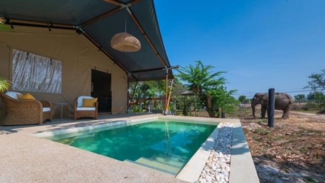 Elephant View Camp Ban Huai Thawai Exterior foto